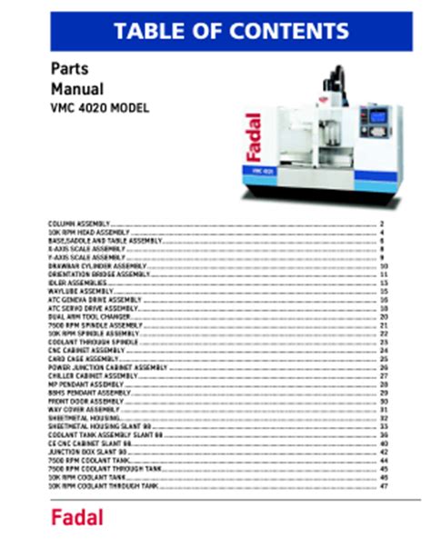 cnc router parts retailer|fadal 4020 parts manual.